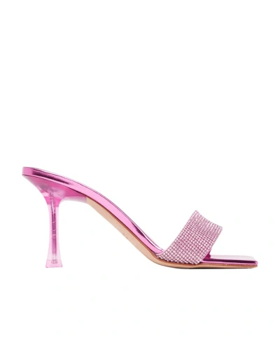 Magda Butrym Crystal High-heeled Sandals In Pink