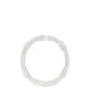 Magda Butrym Crystal Mesh Necklace In White