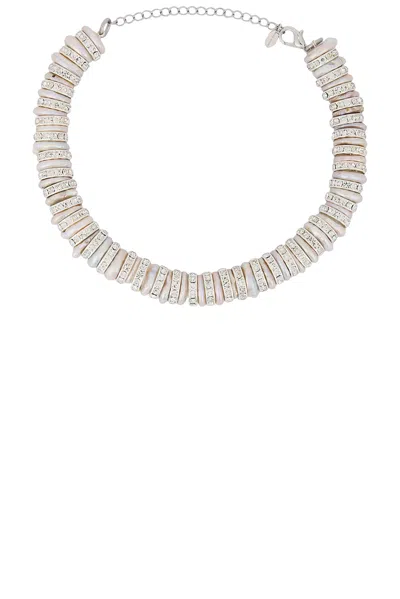 Magda Butrym Crystal Necklace In Silver