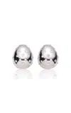 Magda Butrym Crystal-studded Dome Earrings In Silver