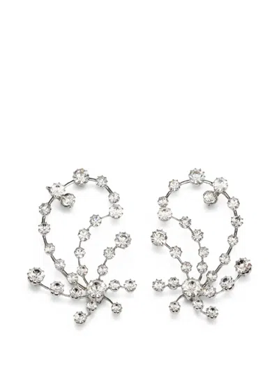 Magda Butrym Crystal-embellished Branching Earrings In Metallic