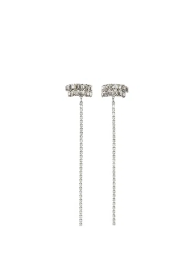 Magda Butrym Crystal-embellished Drop Earrings In Metallic