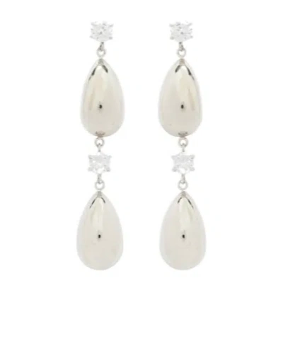 Magda Butrym Crystal-embellished Drop Earrings In Metallic