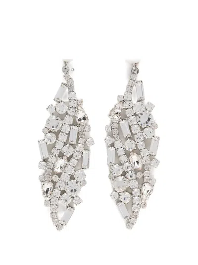 Magda Butrym Crystal-embellishment Earrings In Neutral