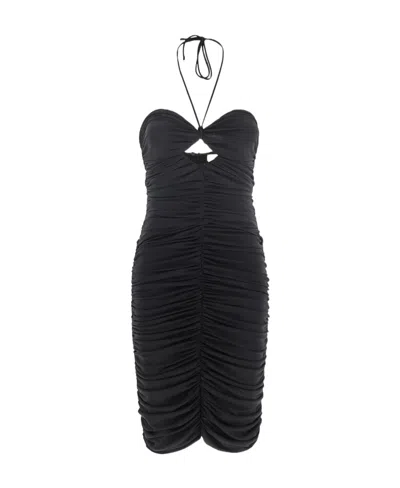 MAGDA BUTRYM MAGDA BUTRYM CUT-OUT HALTERNECK MINI DRESS