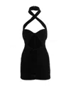 Magda Butrym Cut-out Twisted Minidress In Black