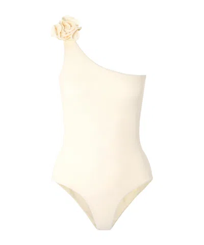 Magda Butrym Cut-out One-shoulder Swimsuit In Pink