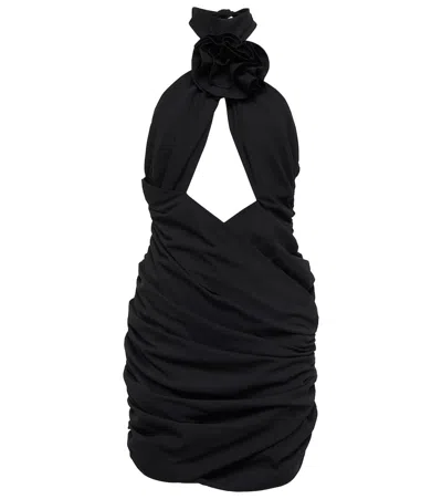 Magda Butrym Cutout Silk-blend Minidress In Black
