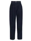 Magda Butrym High-rise Straight-leg Jeans In Dark Blue