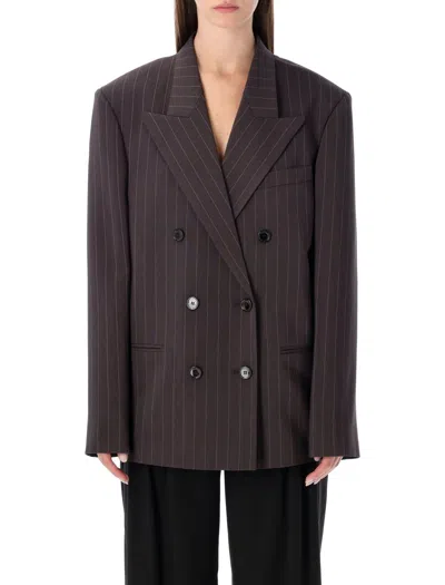 MAGDA BUTRYM MAGDA BUTRYM PINSTRIPE DOUBLE-BREASTED BLAZER