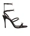 Magda Butrym Decorative Lace-up High-heeled Sandals In Black
