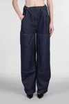 Magda Butrym Magda Burtym Loose Leg Industrial Denim Trousers In Blue
