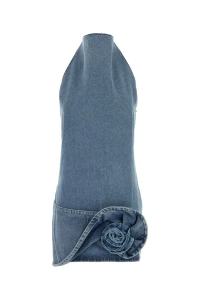 Magda Butrym Denim 10 Dress Dress In Blue