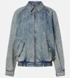 Magda Butrym Denim Blouson Jacket In Blue