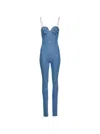 Magda Butrym Denim Bustier Jumpsuit