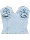 Magda Butrym Denim Corset In Blue