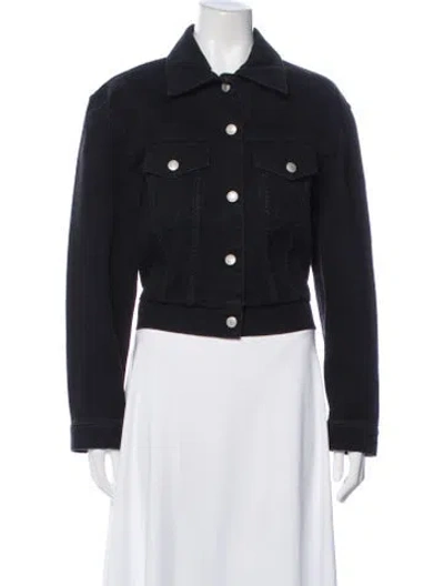 Pre-owned Magda Butrym Denim Jacket In Black