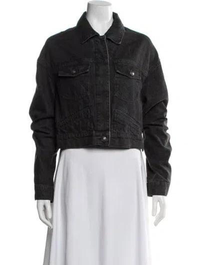 Pre-owned Magda Butrym Denim Jacket In Black