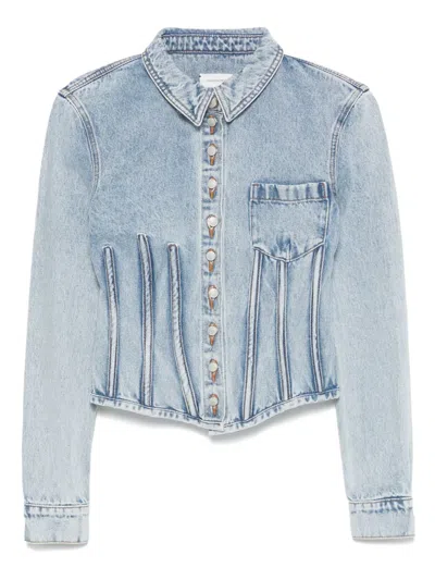 Magda Butrym Denim Jacket In Blue