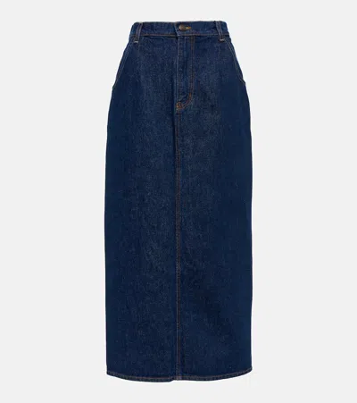MAGDA BUTRYM DENIM MIDI SKIRT