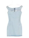 Magda Butrym Denim Mini Dress In Blue