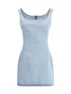 Magda Butrym Women Denim Mini Dress In Blue