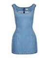 Magda Butrym Denim Mini Dress In Blue