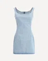 Magda Butrym Women Denim Mini Dress In Blue
