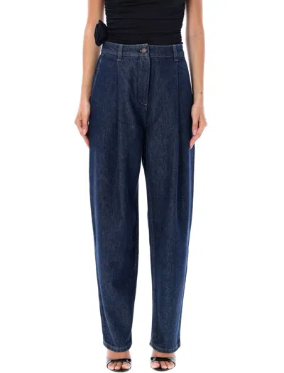 Magda Butrym Denim Pant In Blue