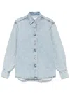 Magda Butrym Denim Shirt In 蓝色