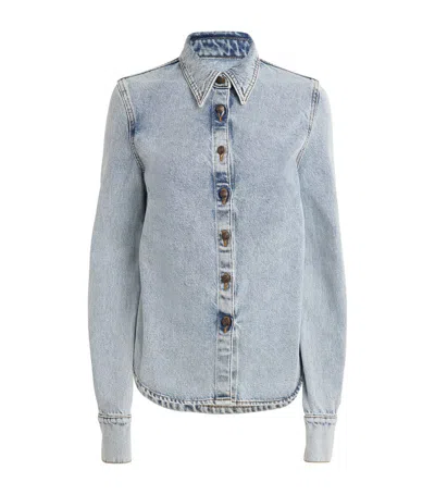 Magda Butrym Denim Oversized Shirt For Women In Blue