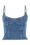 Magda Butrym Denim Top In Denim