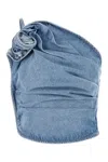Magda Butrym Anneclaire Wool & Cashmere Knit Fabric Jacket In Blue