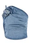 Magda Butrym Anneclaire Wool & Cashmere Knit Fabric Jacket In Blue
