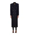 Magda Butrym Wool Double-breasted Coat In Black