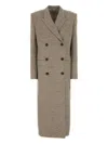 Magda Butrym Double-breasted Coat In Gray