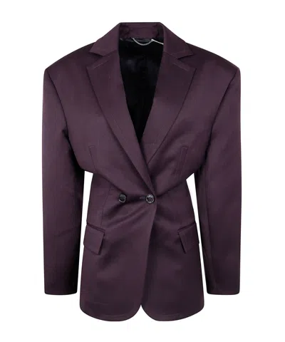 MAGDA BUTRYM MAGDA BUTRYM LONG SLEEVED PINSTRIPE-DETAIL BLAZER