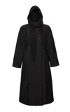 Magda Butrym Double-breasted Silk Coat In Black