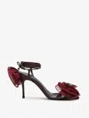 Magda Butrym Crochet Flower-embellished Lace-up Sandals