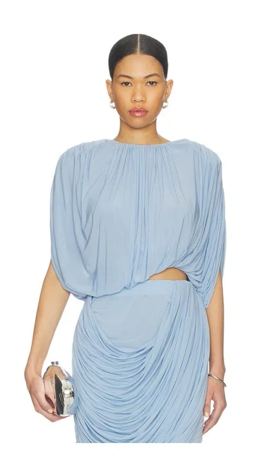 MAGDA BUTRYM DRAPED BLOUSE