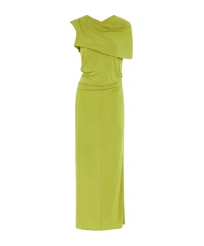 MAGDA BUTRYM DRAPED COWL-NECK DRESS