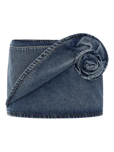 MAGDA BUTRYM 垂坠花卉迷你半身裙