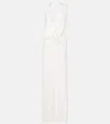 Magda Butrym Draped Gown In White