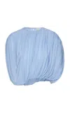 Magda Butrym Draped Jersey Top In Blue