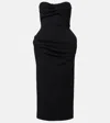 Magda Butrym Draped Midi Dress In Black