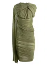 Magda Butrym Draped Midi Dress In Green