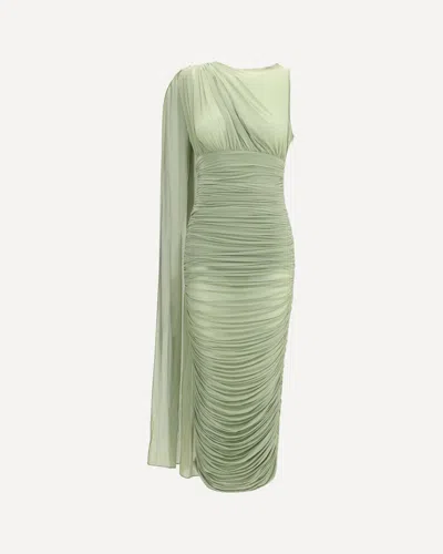 Magda Butrym Women Draped Midi Dress In Green