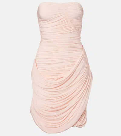 Magda Butrym Draped Midi Dress In Pink