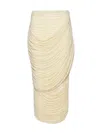 Magda Butrym Midi Skirt With Draped And Ruched Design