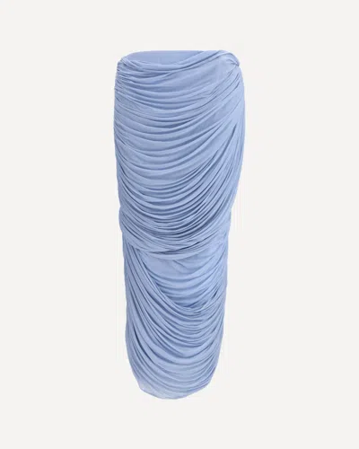 Magda Butrym Draped Midi Skirt In Blue
